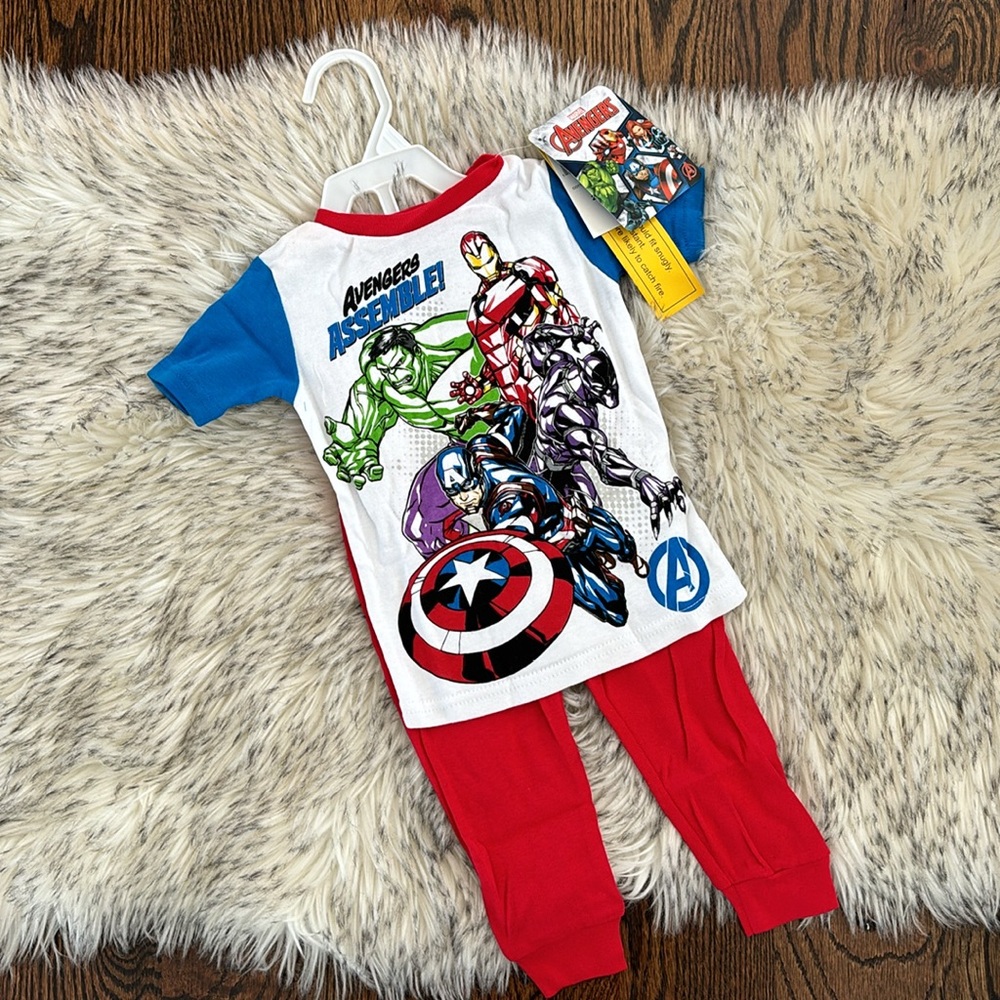 💕2/$30💕 2T NWT Marvel Little 2-Piece Snug-Fit Cotton Pajamas